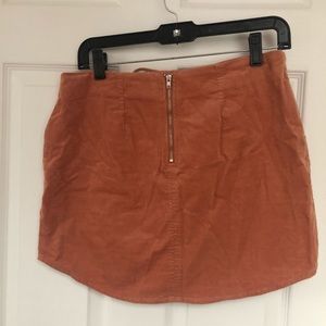 Burnt orange laced skirt